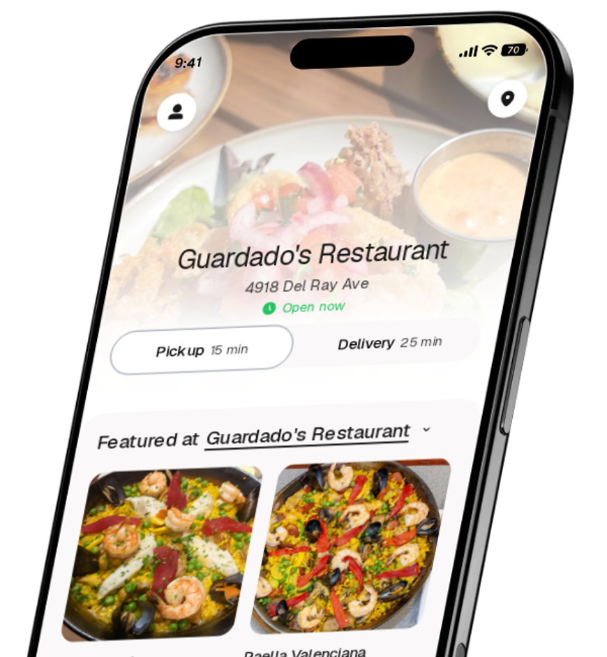 Guardado's Restaurant app preview