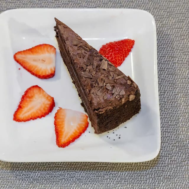 Chocolate Cake & Ice Cream.