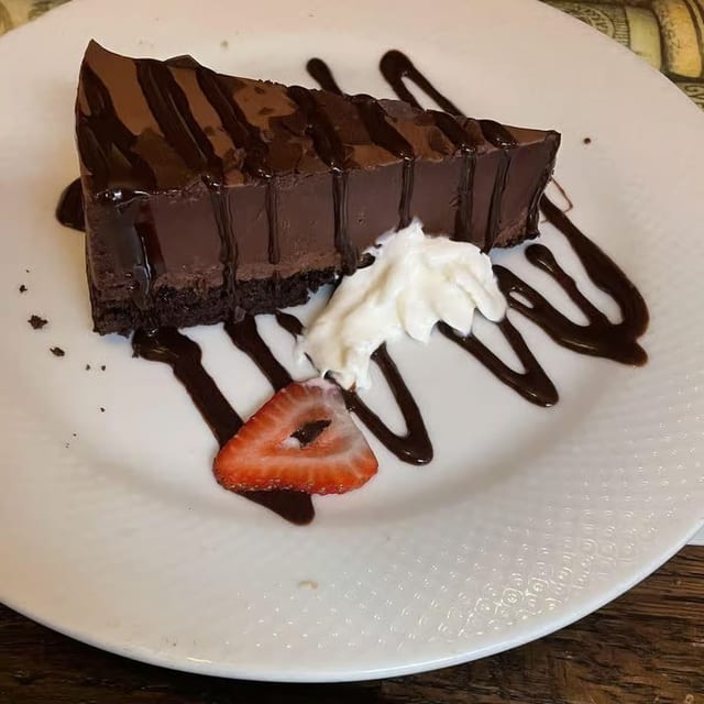 Chocolate Mousse & Ice Cream.