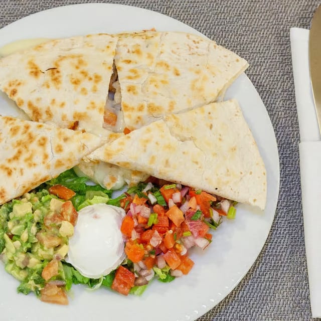 Cheese Quesadilla.