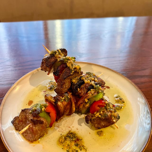 Steak Skewer.