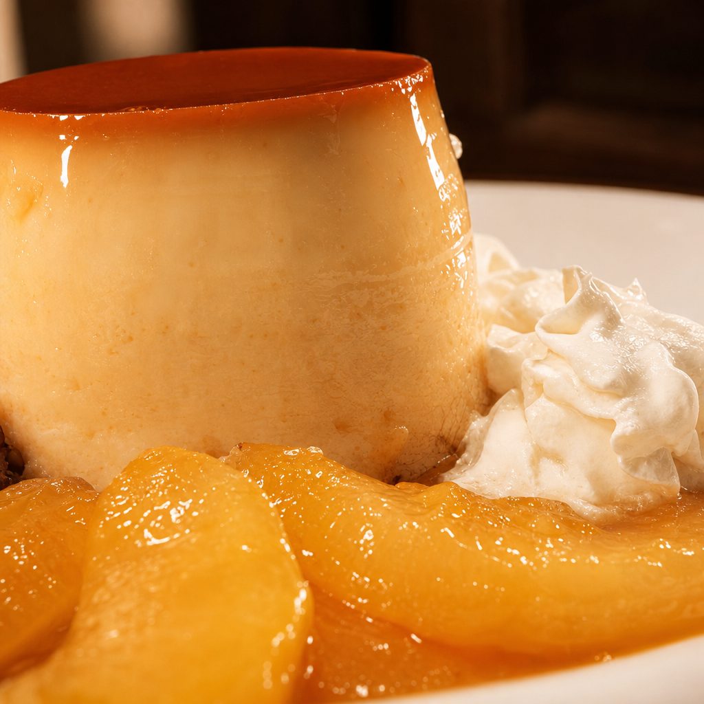 Flan Con Naranja.