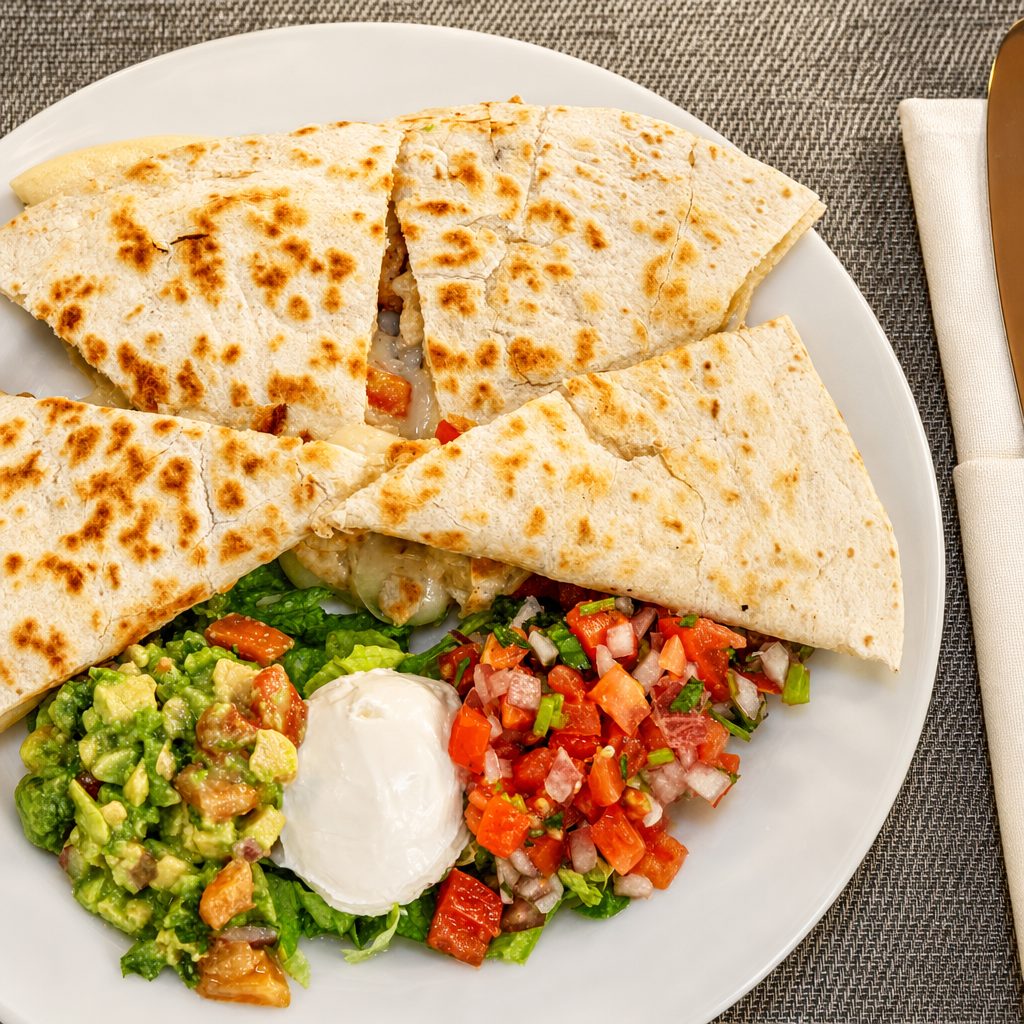 Cheese Quesadilla.