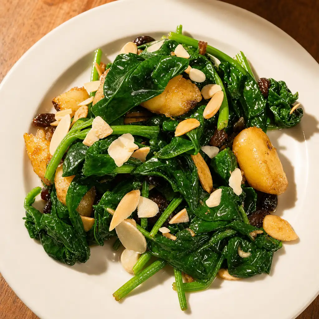 Espinacas Salteadas.