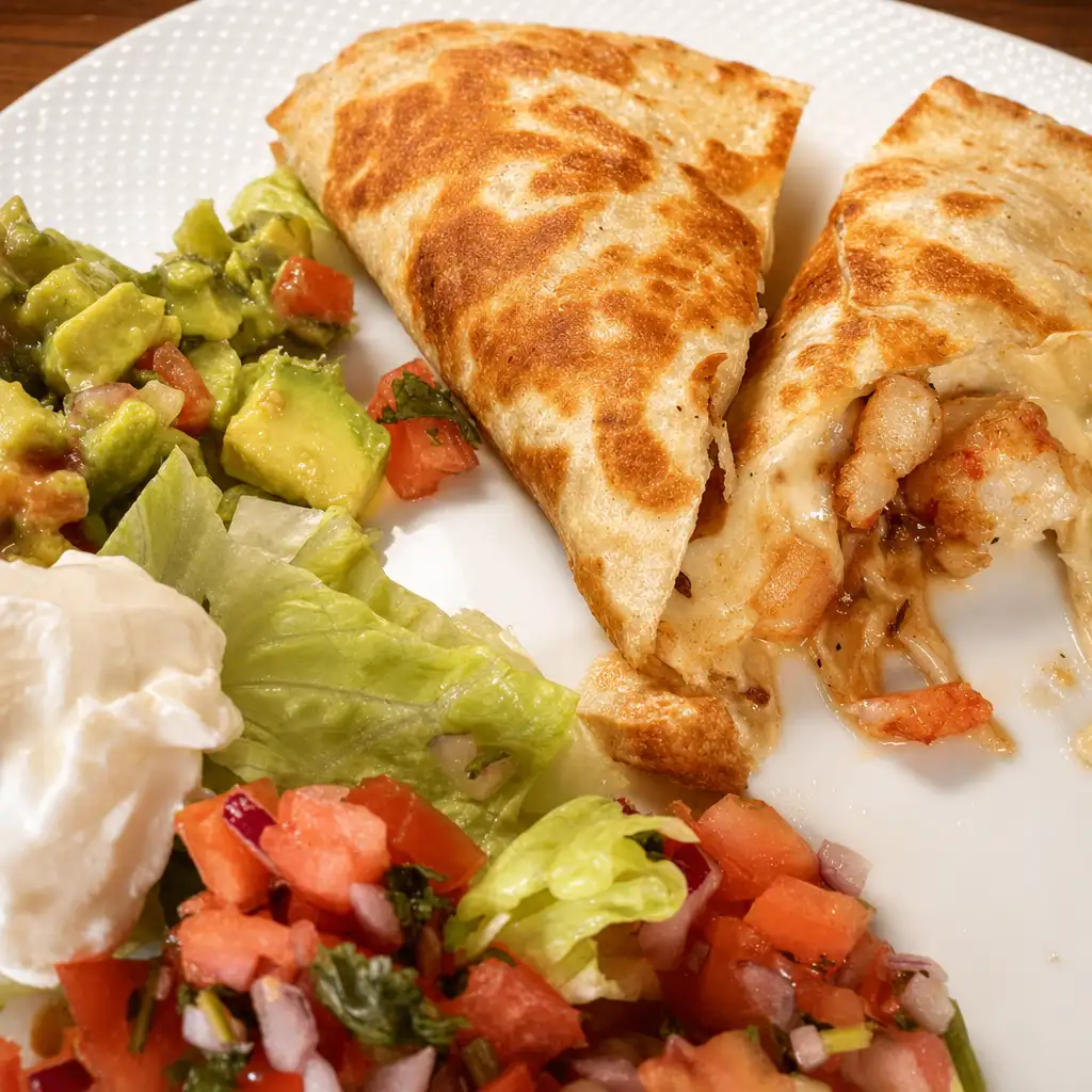 Shrimp Quesadilla.