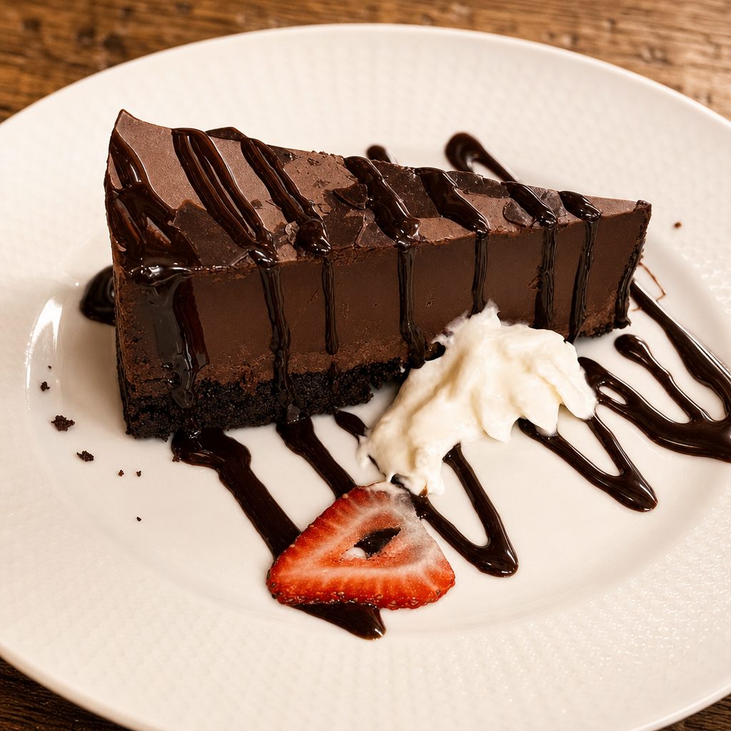 Chocolate Mousse & Ice Cream.