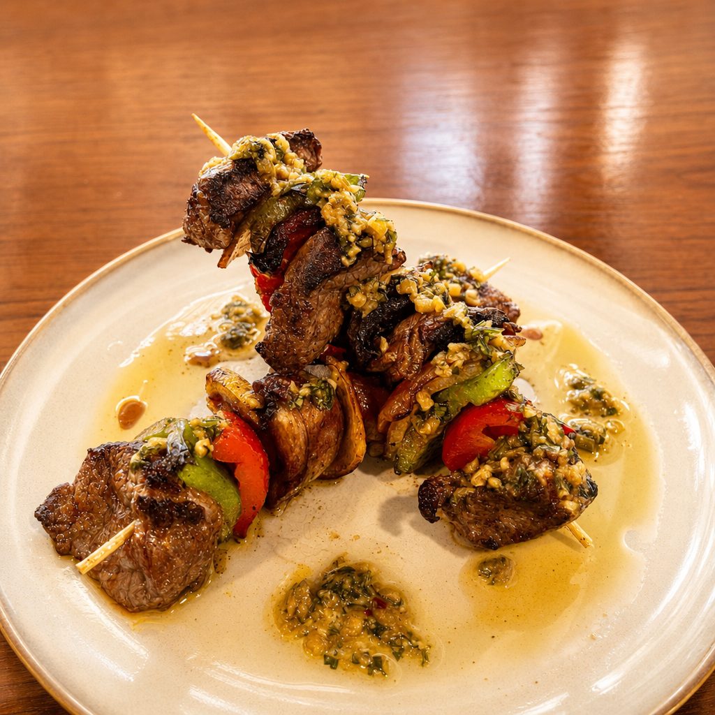 Steak Skewer.