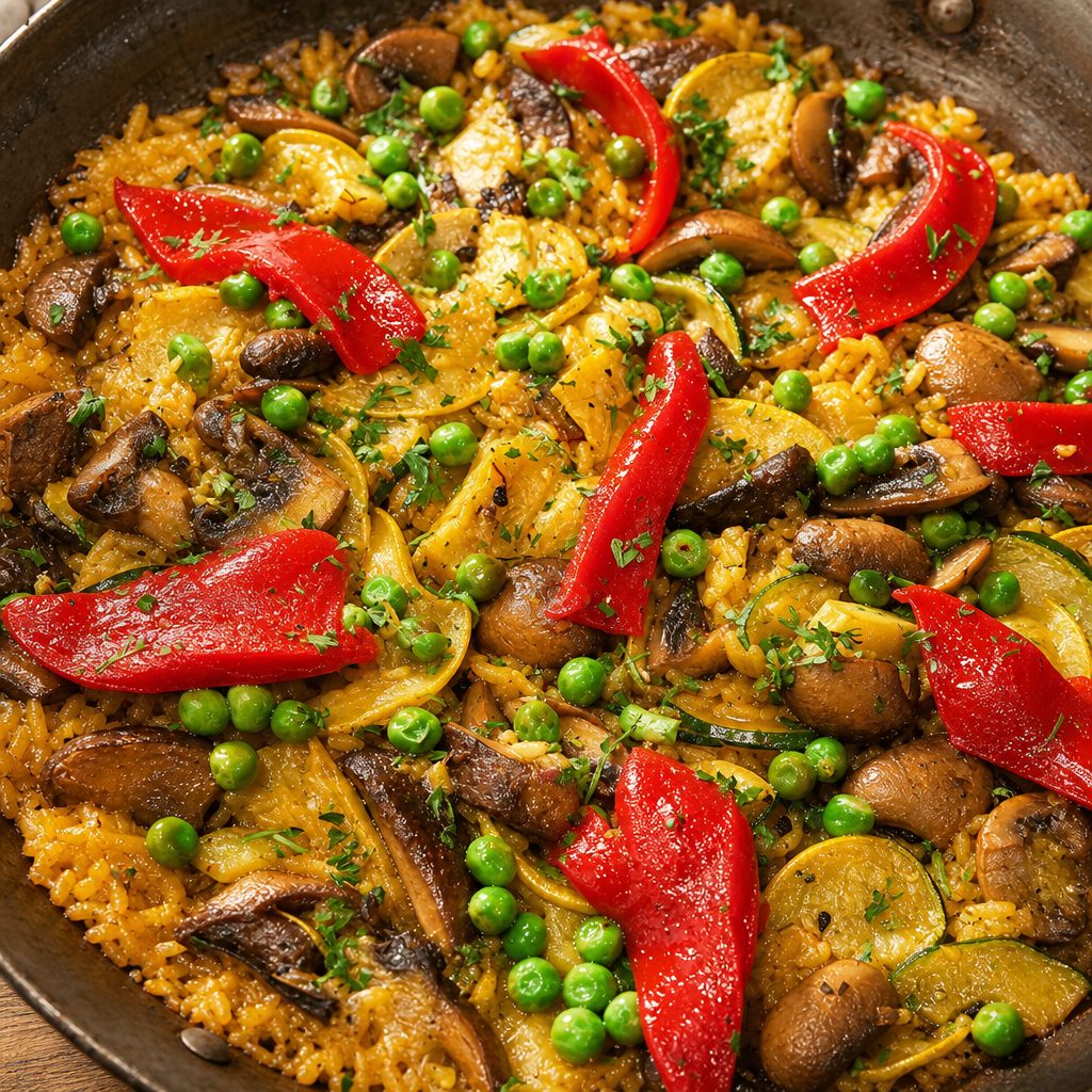 Paella Vegetales.